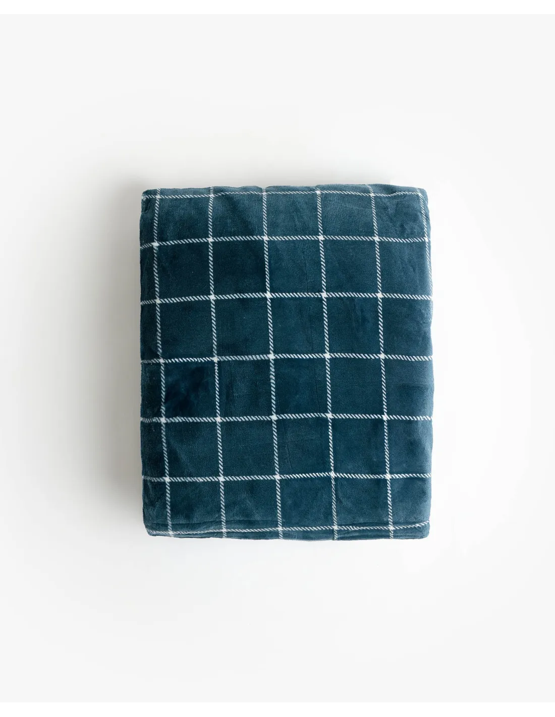 manta-doble-cara-corel-cuadros-navy Manta de doble cara Corel a cuadros azul marino de Lovehomewear